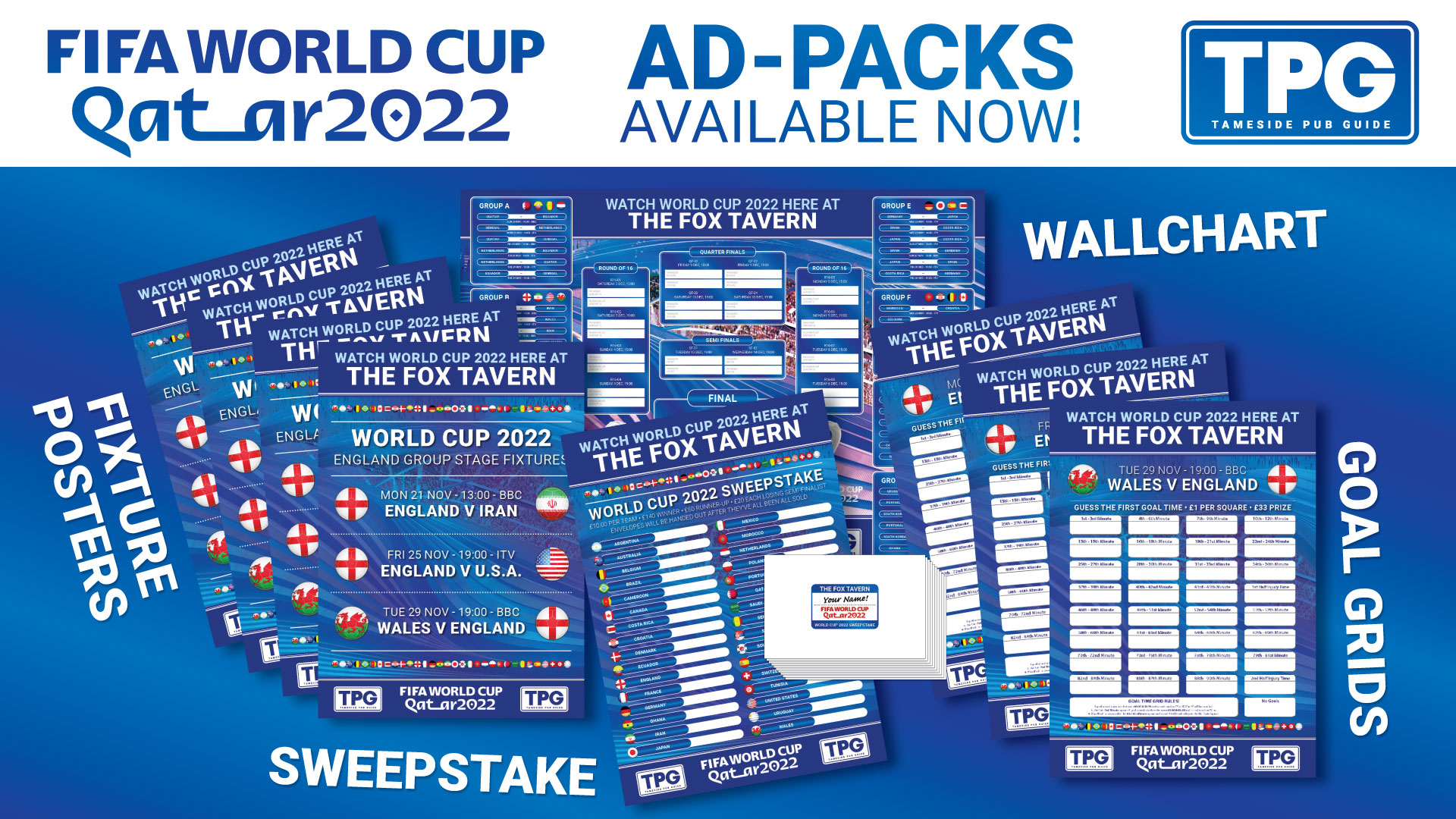 The World Cup 2018 Ad-pack - Advertise Your Pub Our-pub.co.uk